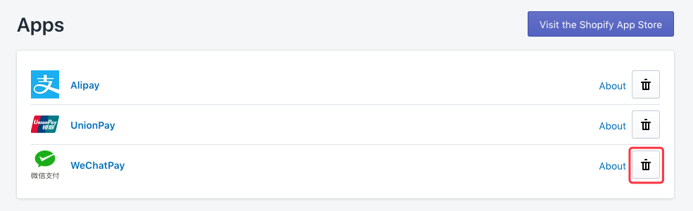 How to uninstall the WeChatPay App